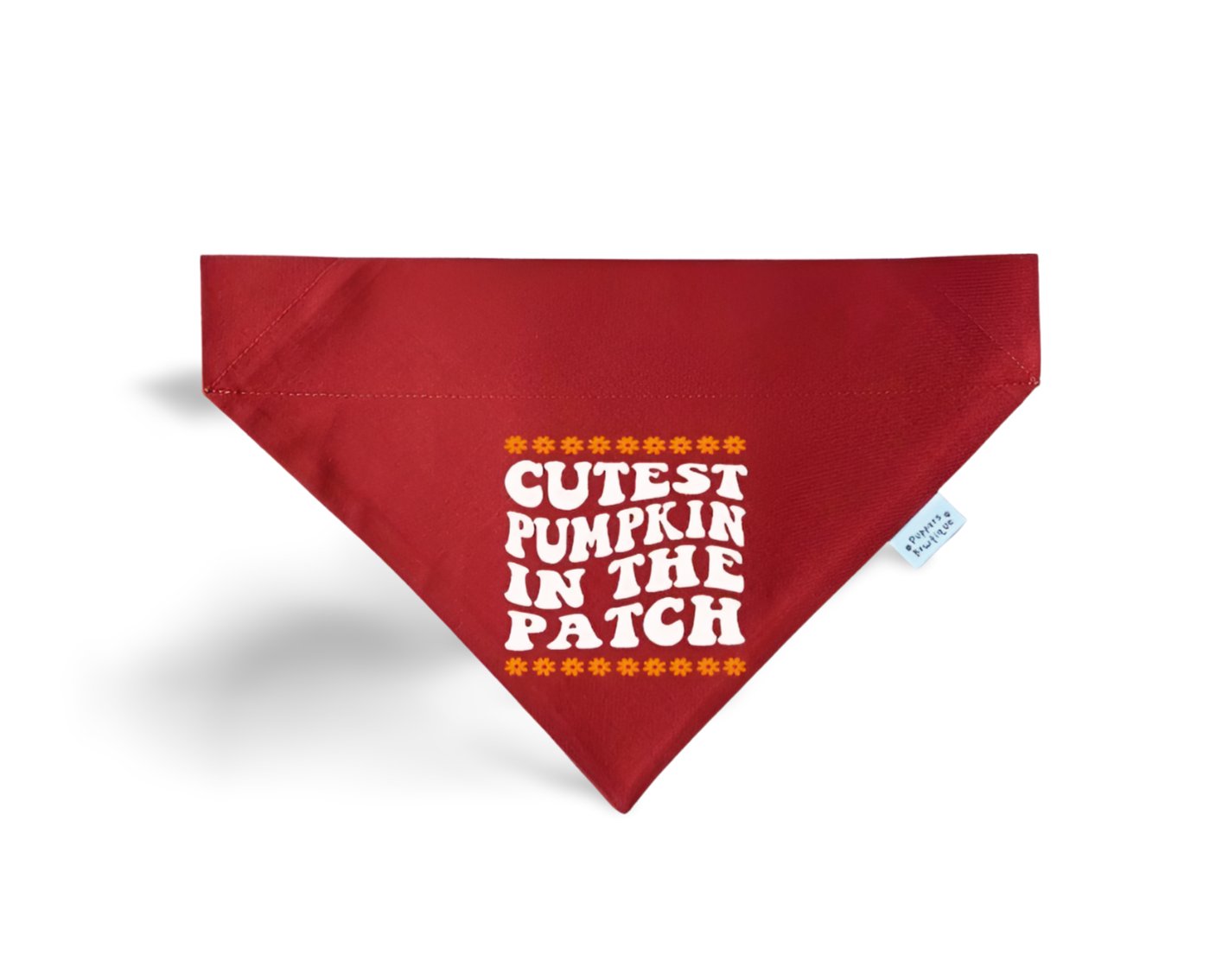 Over the Collar Cutest Pumpkin In The Patch Dog Bandana - Puppers Bowtique