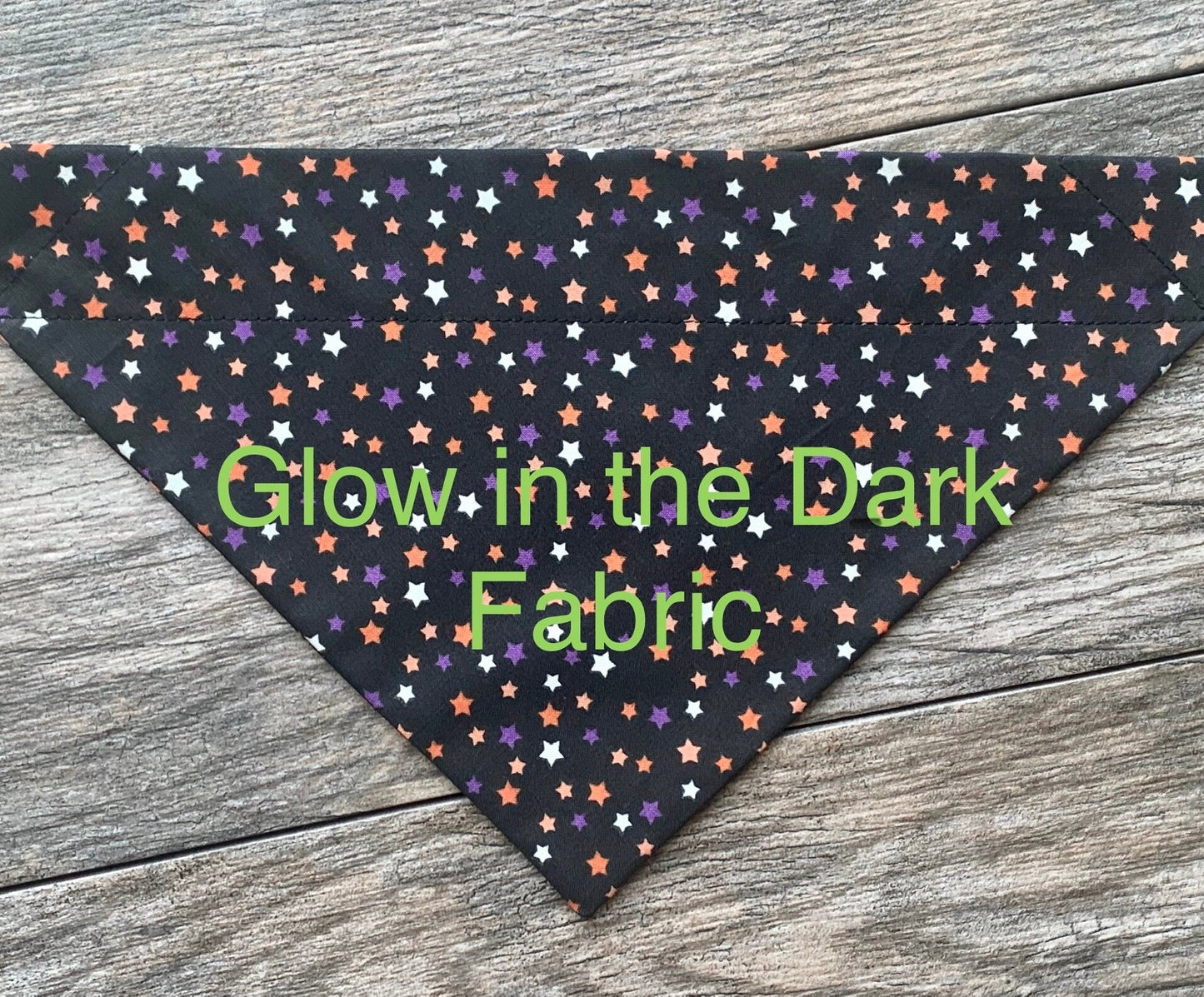 Snap On Glow in the Dark Halloween Dog Bandana - Puppers Bowtique