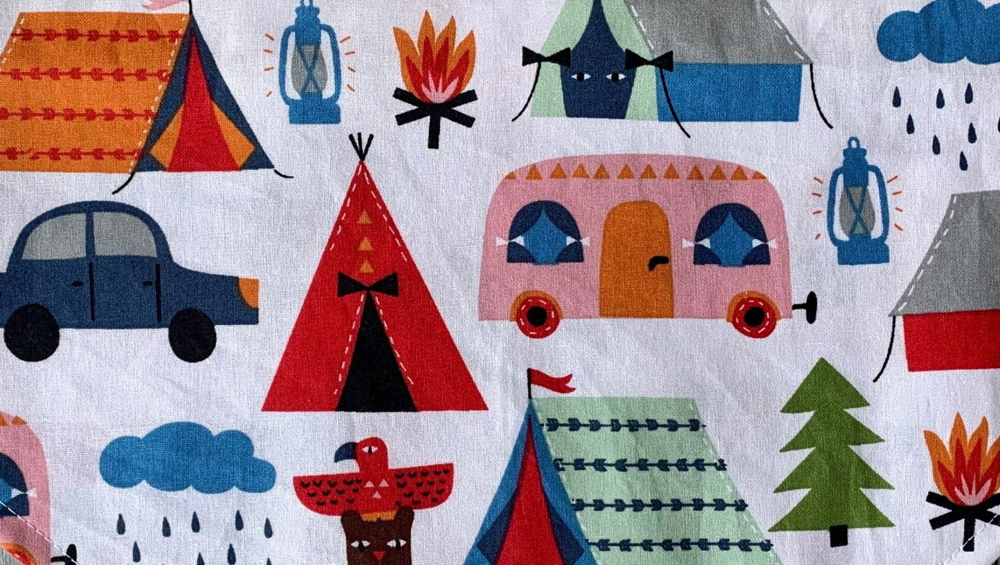 Over the collar Camping Dog Bandana - Puppers Bowtique