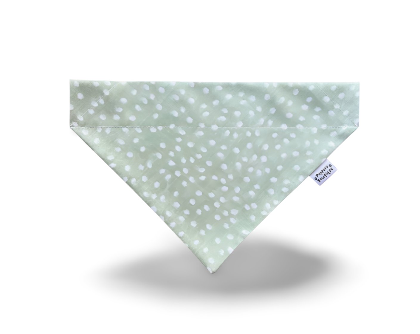 Over the Collar Sage & White Watercolor Dog Bandana - Puppers Bowtique