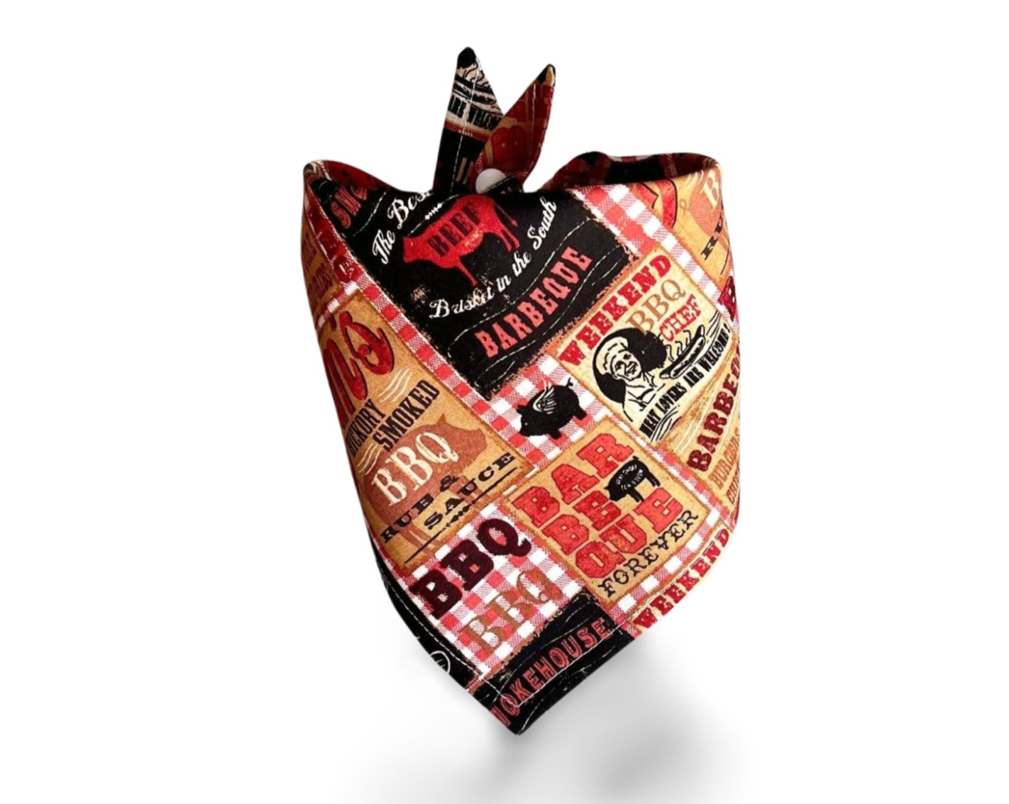 Snap On Barbecue Dog Bandana - Puppers Bowtique