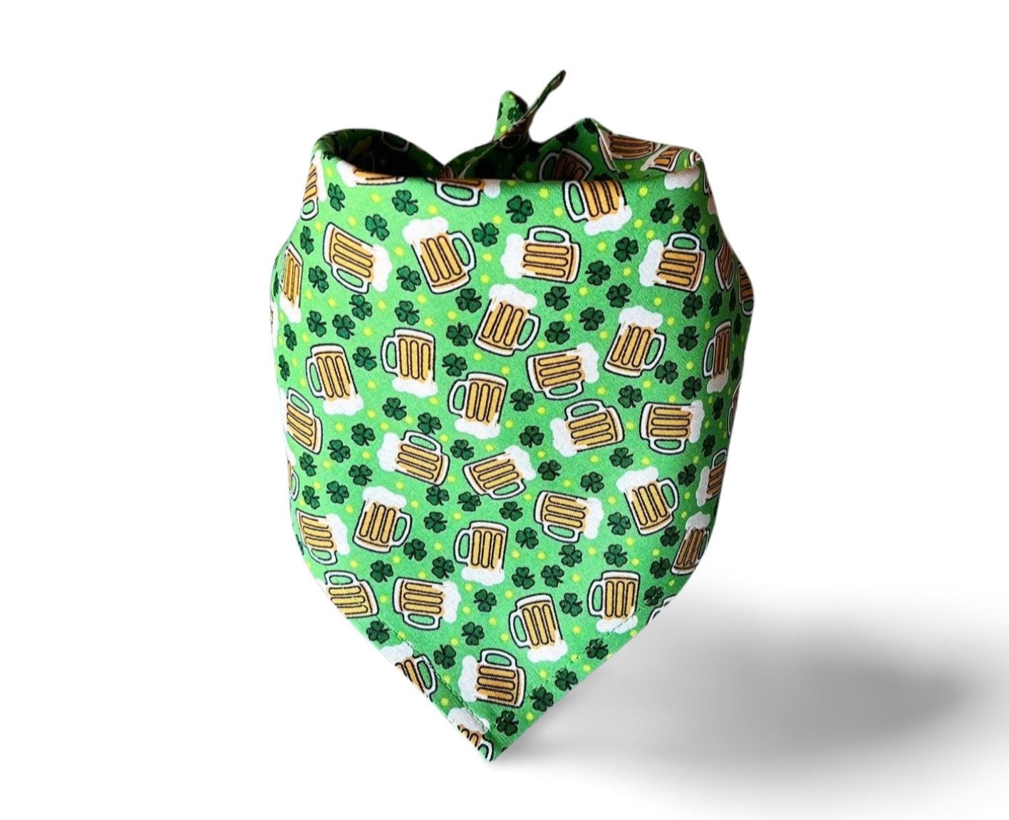 Snap On Beer Me St. Patrick's Day Dog Bandana - Puppers Bowtique