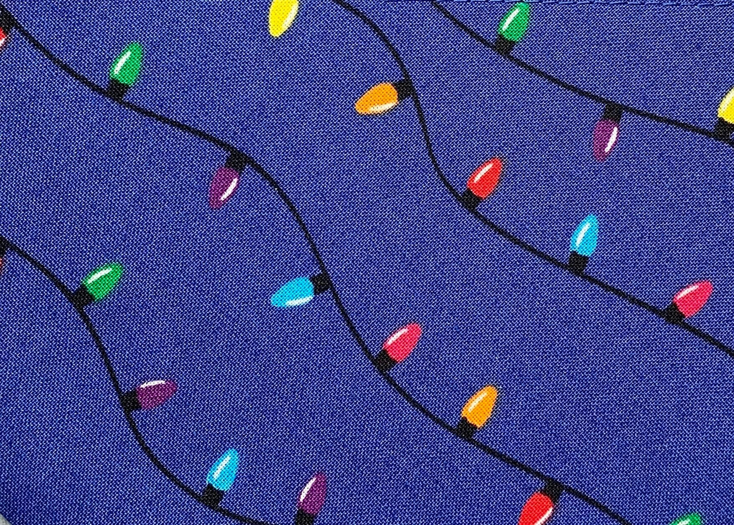 Snap On Christmas Lights Dog Bandana - Puppers Bowtique