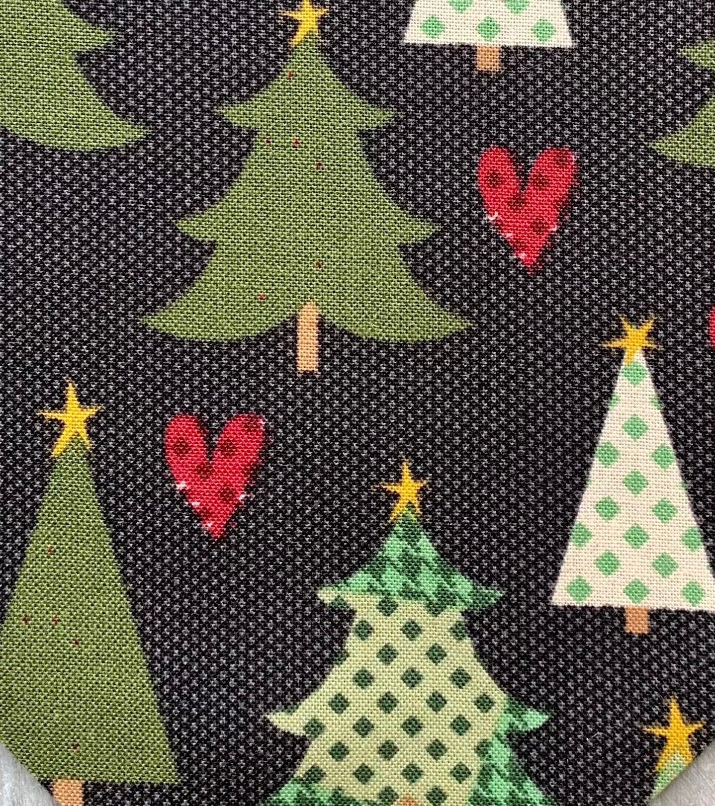 Snap On Christmas Trees Dog Bandana - Puppers Bowtique