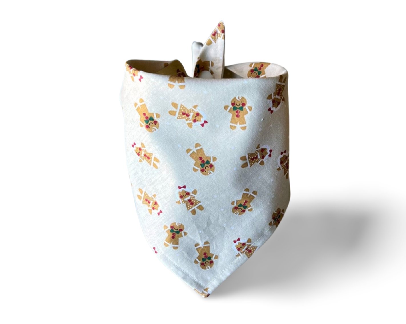 Snap On Gingerbread Men & Women Dog Bandana - Puppers Bowtique