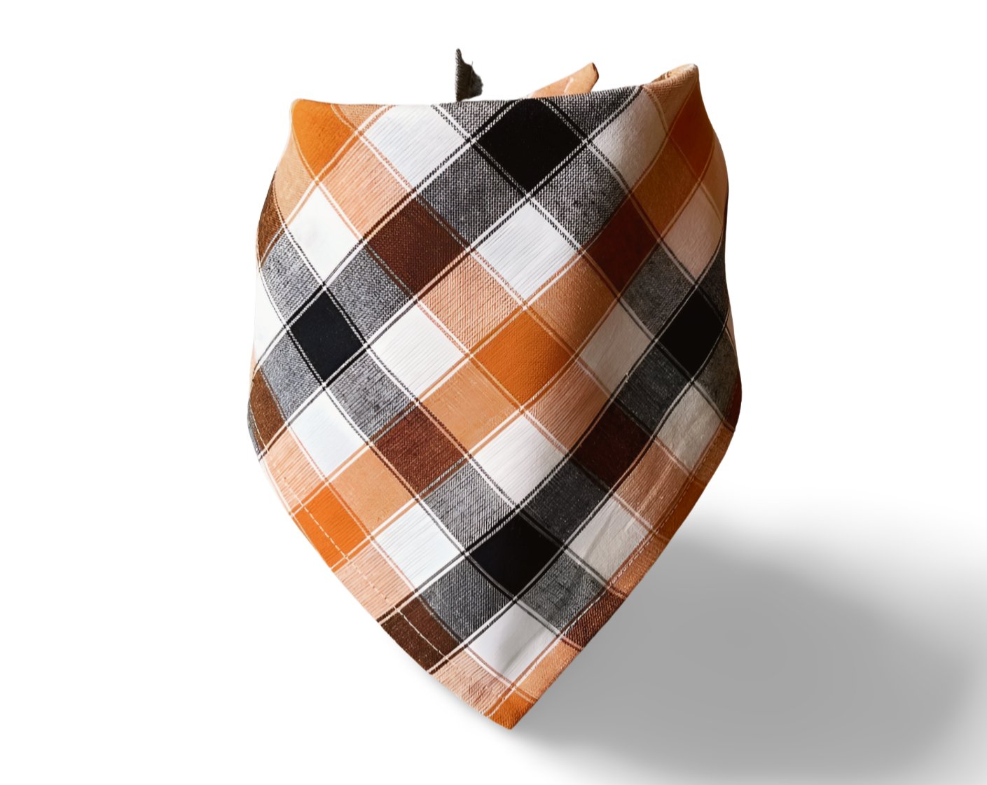 Snap On Harvest Plaid Dog Bandana - Puppers Bowtique