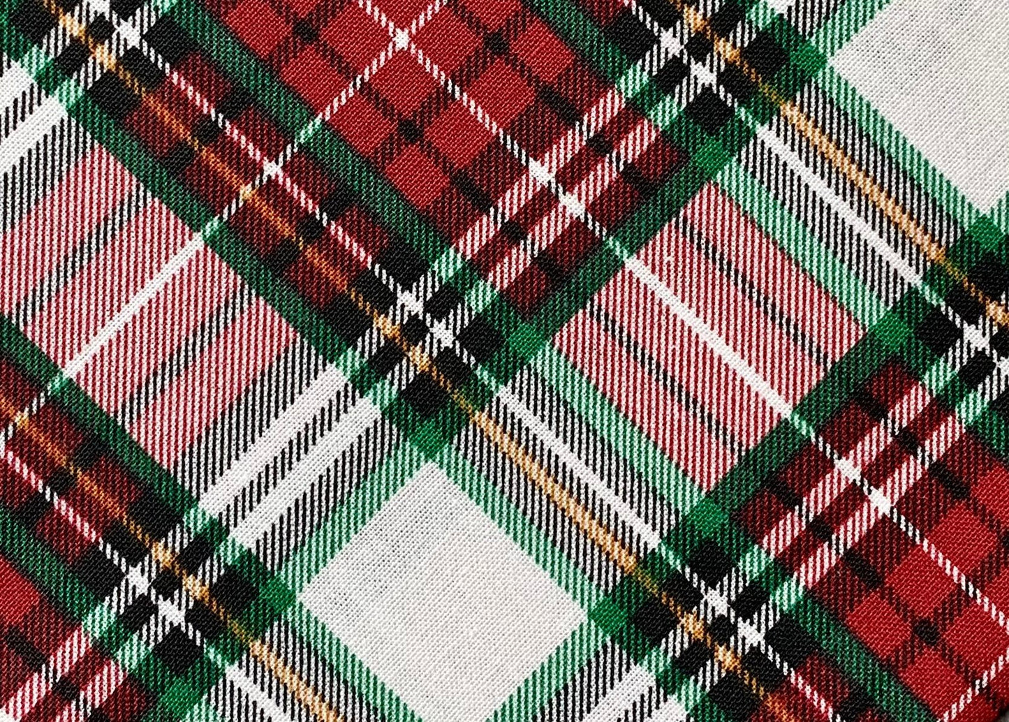 Snap On Night Before Christmas Plaid Dog Bandana - Puppers Bowtique