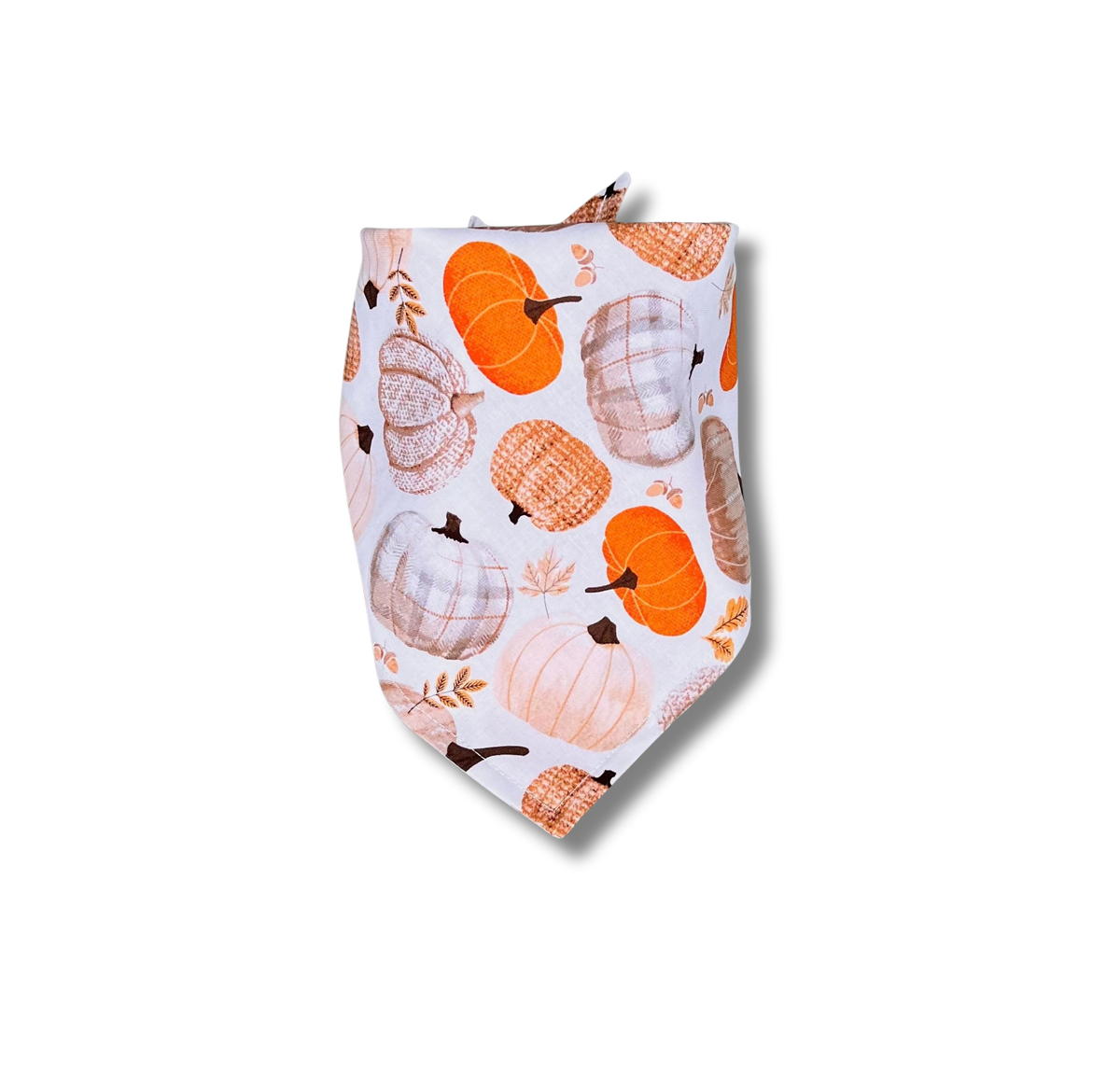 Snap On Tossed Pumpkins Dog Bandana