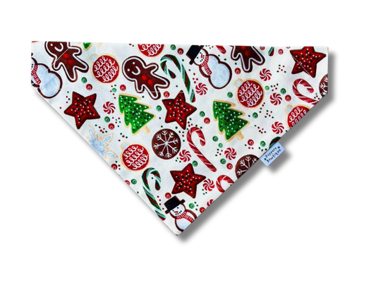 Over the Collar Christmas Cookies Dog Bandana - Puppers Bowtique