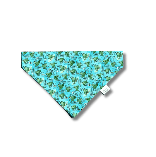Over the Collar Frogs Dog Bandana - Puppers Bowtique