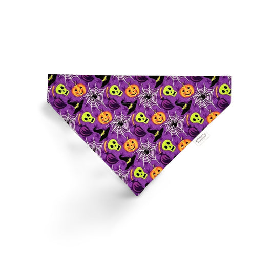 Over the Collar Halloween Creepy Things Dog Bandana - Puppers Bowtique