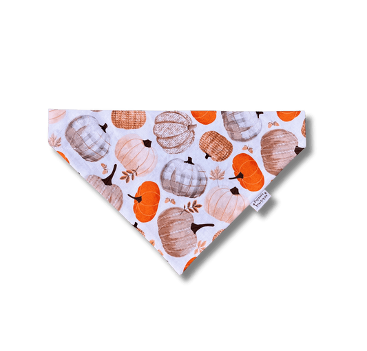 Over the Collar Tossed Pumpkins Dog Bandana - Puppers Bowtique