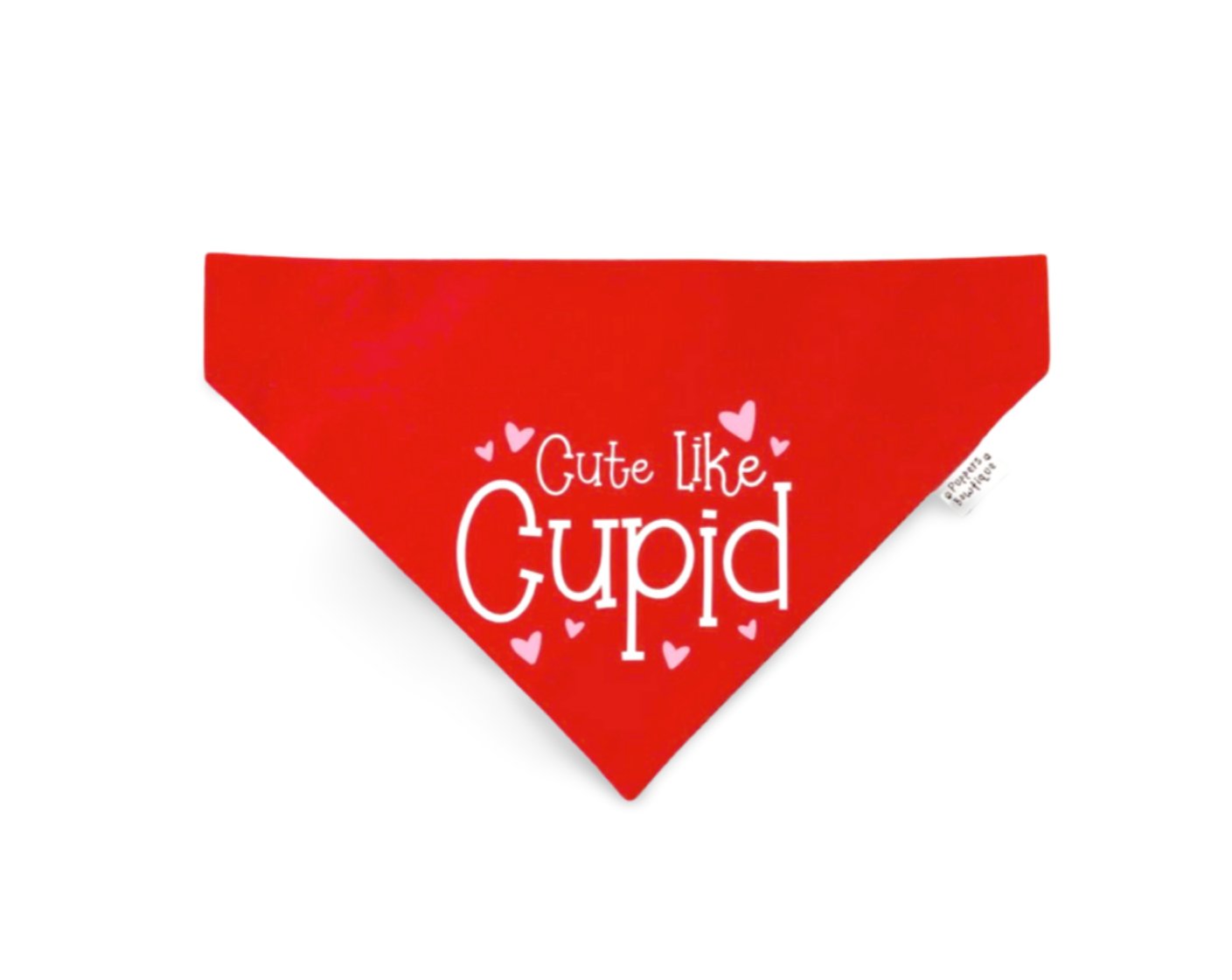 Cute like Cupid Valentine Dog Bandana - Puppers Bowtique