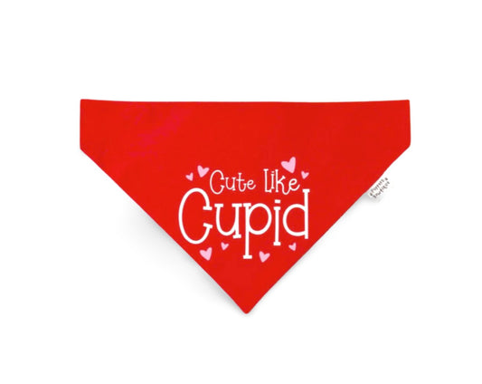 Cute like Cupid Valentine Dog Bandana - Puppers Bowtique