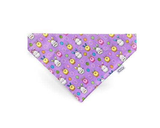 Over the Collar Easter Bunnies, Chicks, Pigs Glitter Dog Bandana - Puppers Bowtique