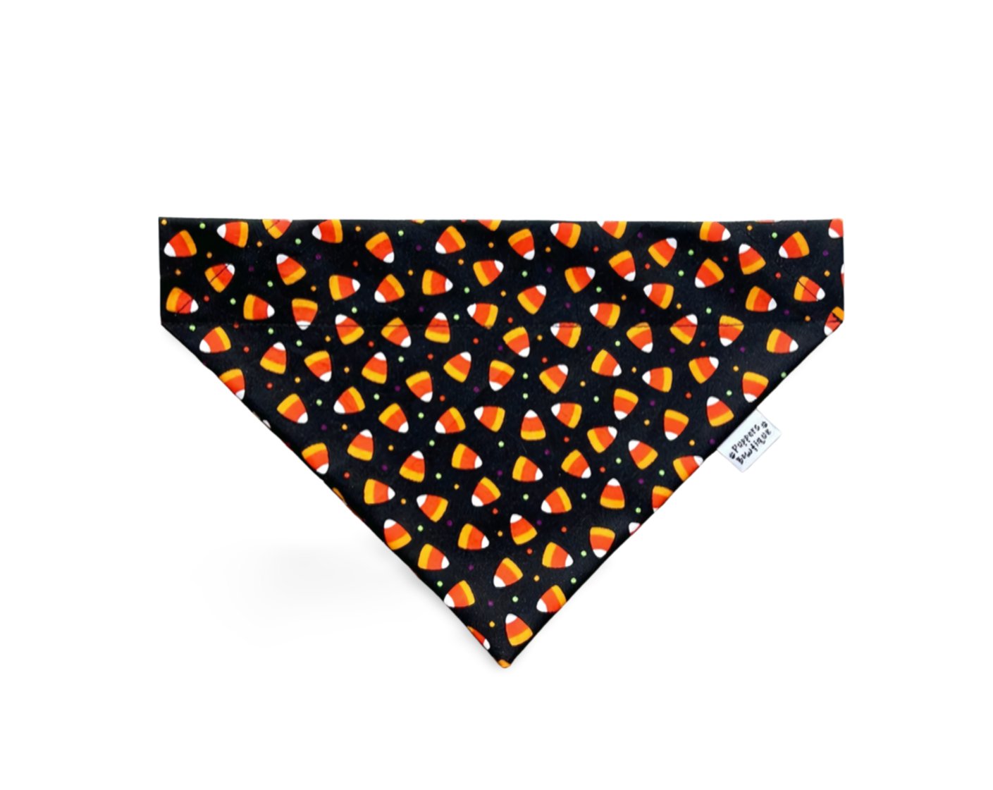 Over the Collar Fall Candy Corn Dog Bandana - Puppers Bowtique