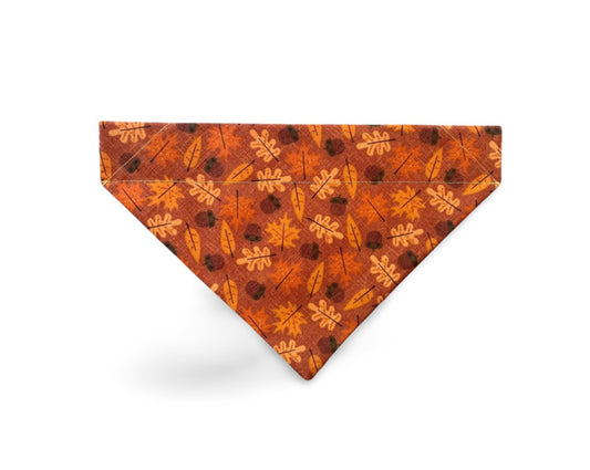 Over the Collar Fall Leaves Dog Bandana - Puppers Bowtique