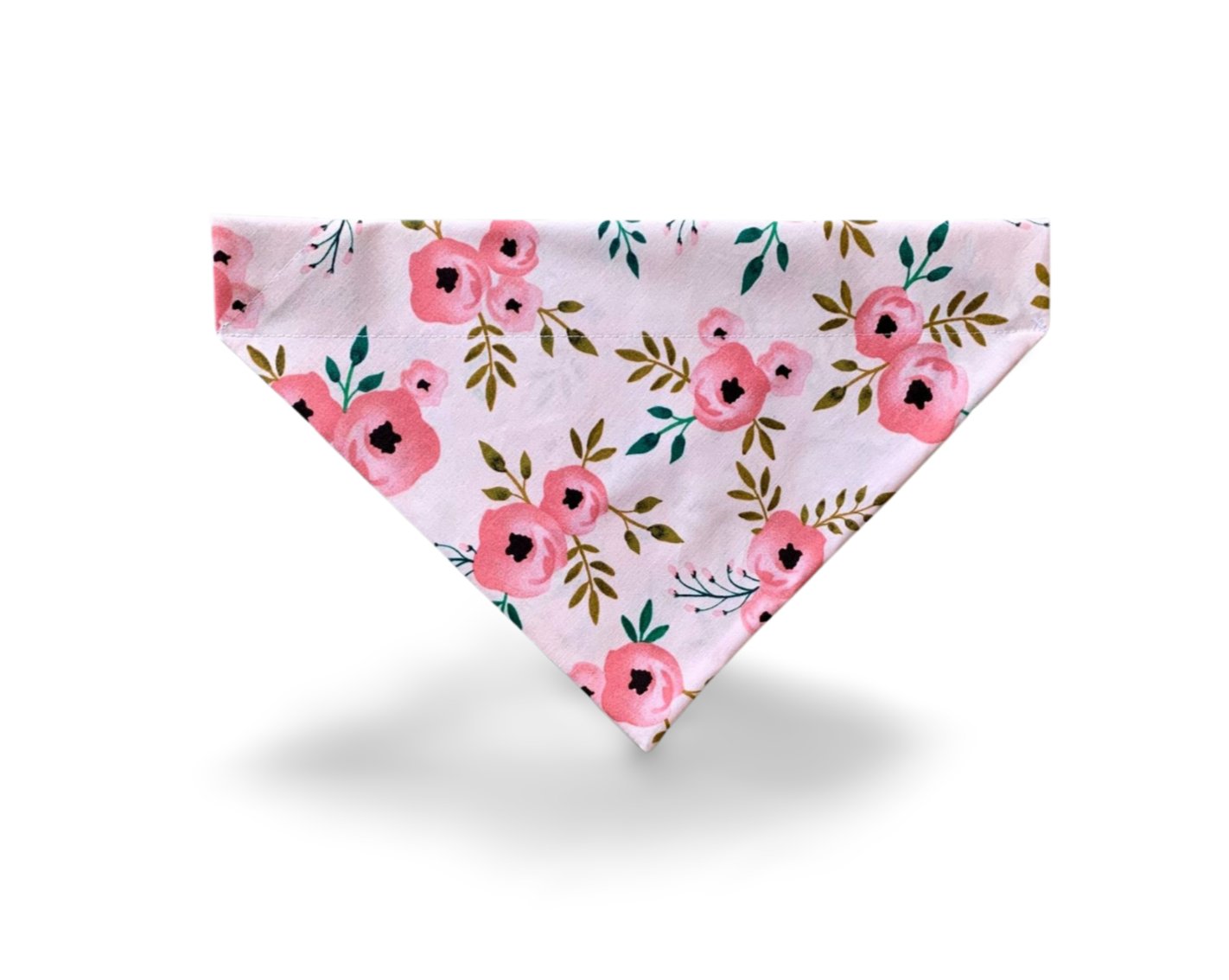 Over the Collar Floral Poppy Dog Bandana - Puppers Bowtique