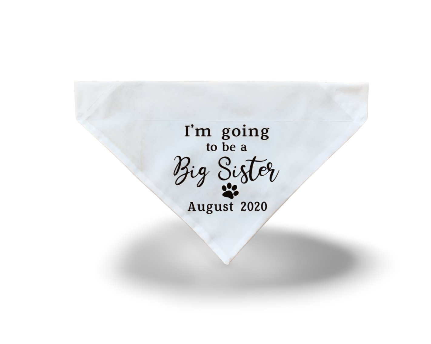 Over the Collar "I'm Going To Be a Big Sister" Dog Bandana - Puppers Bowtique