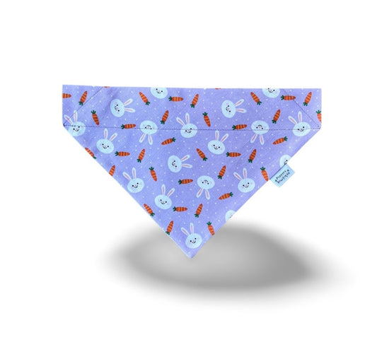 Over the Collar Easter Bunnies & Carrots Dog Bandana - Puppers Bowtique
