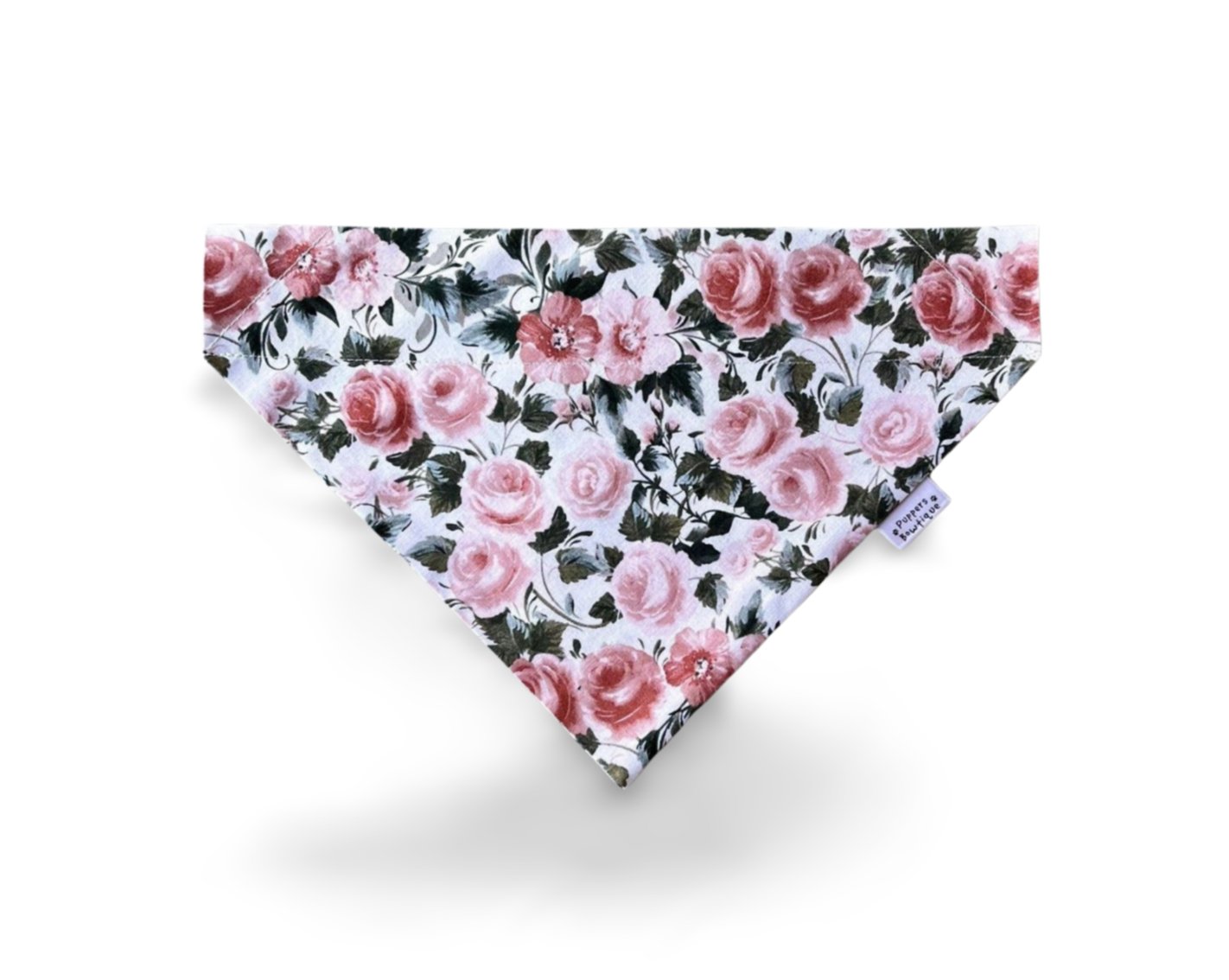 Over the Collar Paris Rose Dog Bandana - Puppers Bowtique