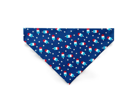 Over the Collar Patriotic Popsicles Dog Bandana - Puppers Bowtique