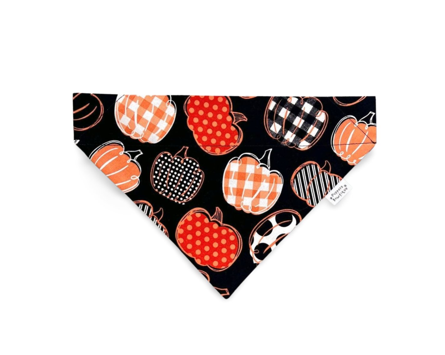 Over the Collar Pumpkin Pizzazz Dog Bandana - Puppers Bowtique