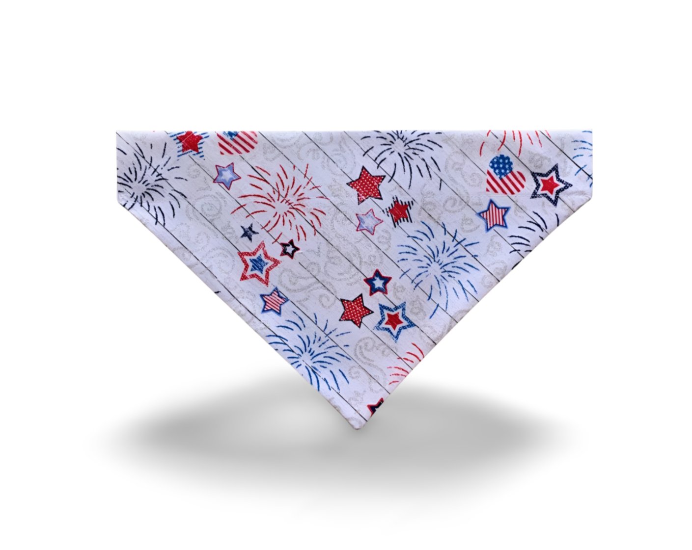 Over the Collar Stars & Stripes Glitter Dog Bandana - Puppers Bowtique