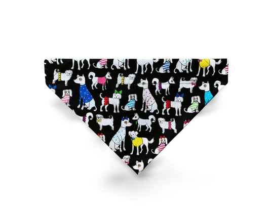 Over the Collar Dressed Dogs Dog Bandana - Puppers Bowtique