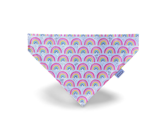 Over the Collar Rainbow Love Dog Bandana - Puppers Bowtique