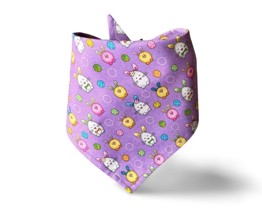 Snap on Easter Animals Glitter Dog Bandana - Puppers Bowtique