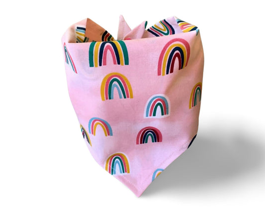 Snap On Over the Rainbow Dog Bandana - Puppers Bowtique