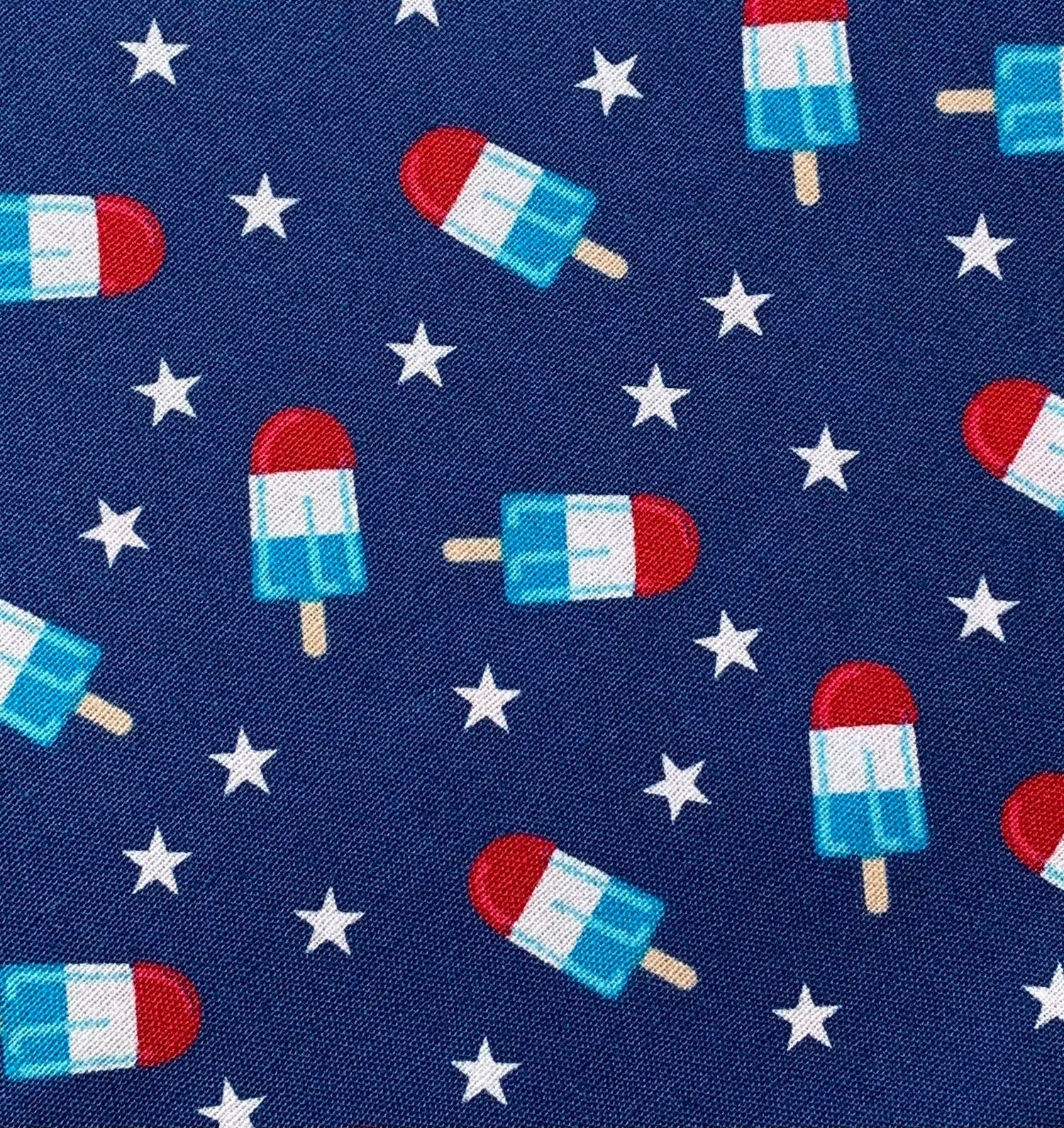 Snap On Patriotic Popsicles Bandana - Puppers Bowtique