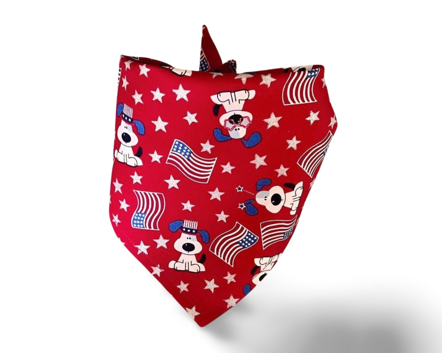 Snap On Patriotic Pups Bandana - Puppers Bowtique