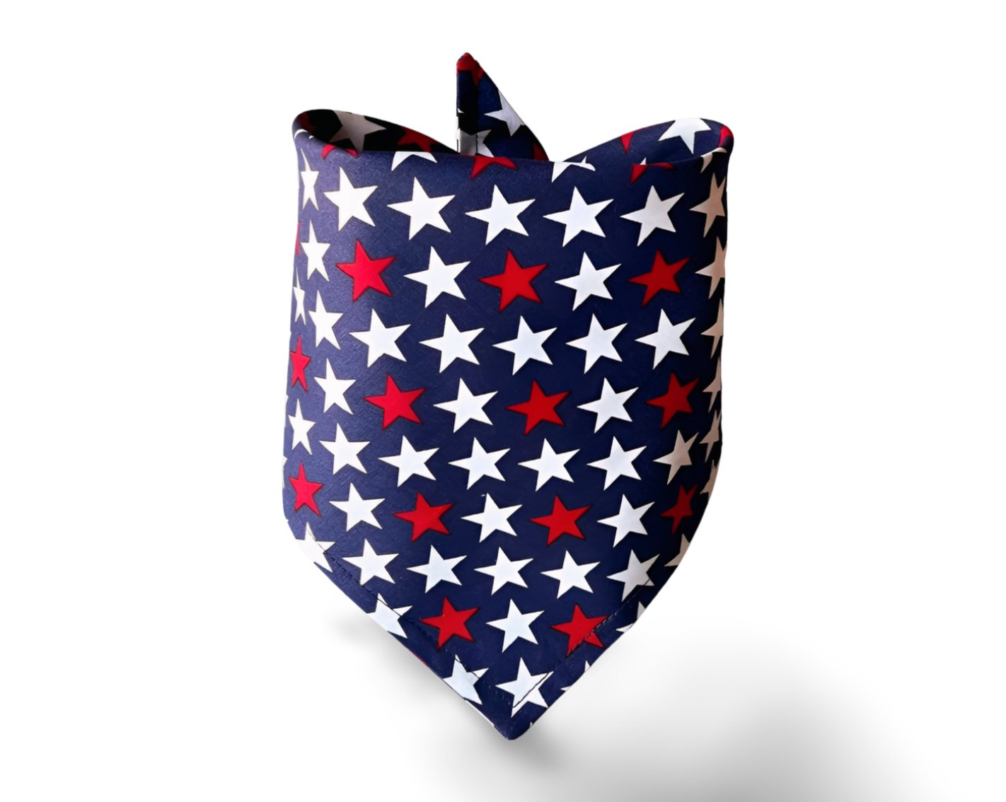 Snap On Patriotic Stars Dog Bandana - Puppers Bowtique