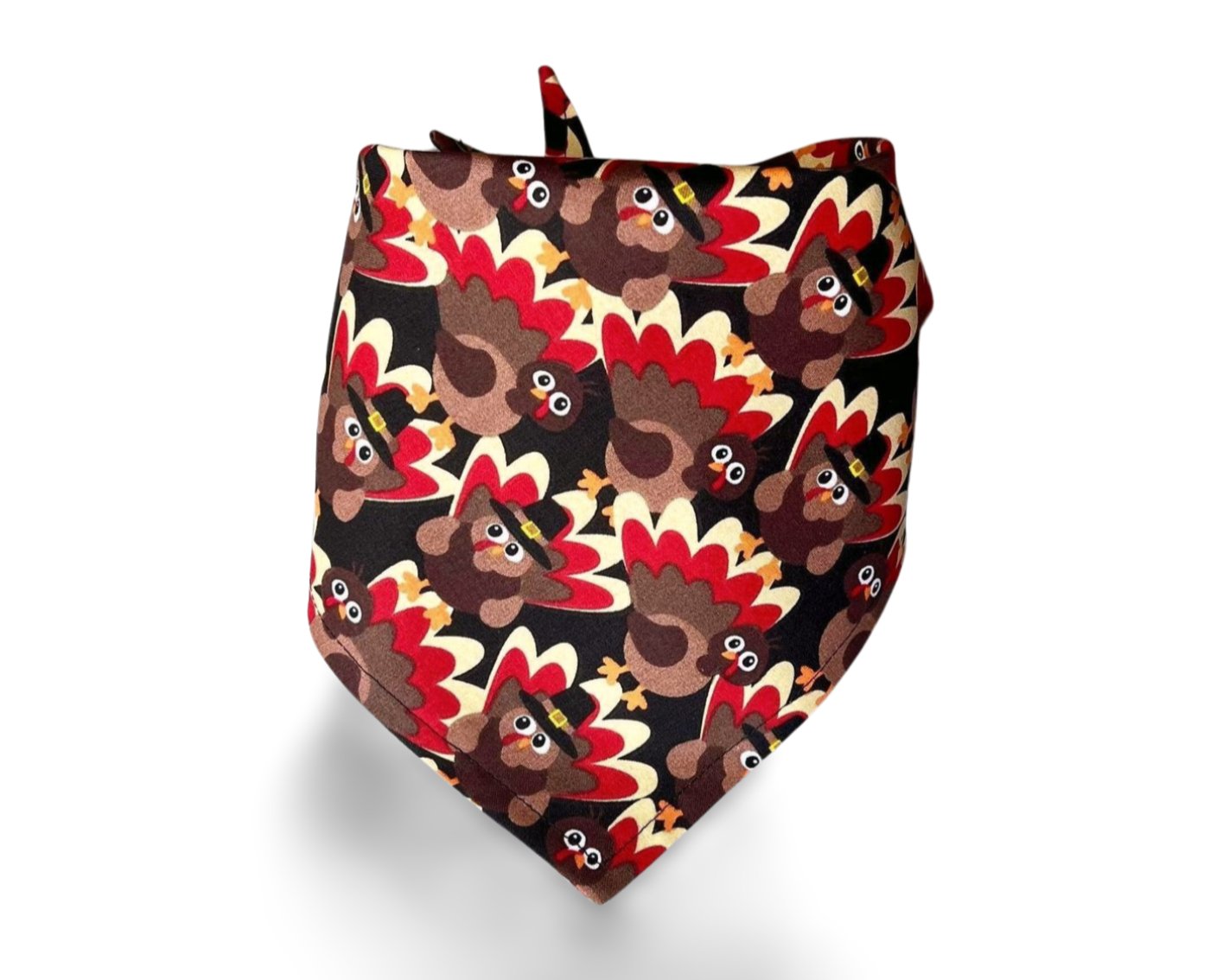 Snap On Thanksgiving Tossed Turkeys Dog Bandana - Puppers Bowtique