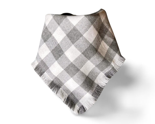 Fringed Winter Wonderland Dog Bandana - Puppers Bowtique