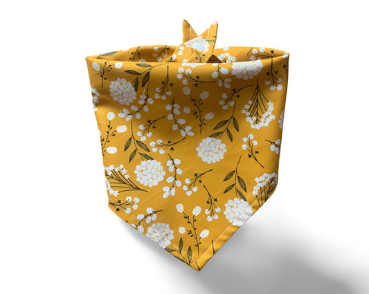 Snap On Woodland Wildflowers Dog Bandana - Puppers Bowtique