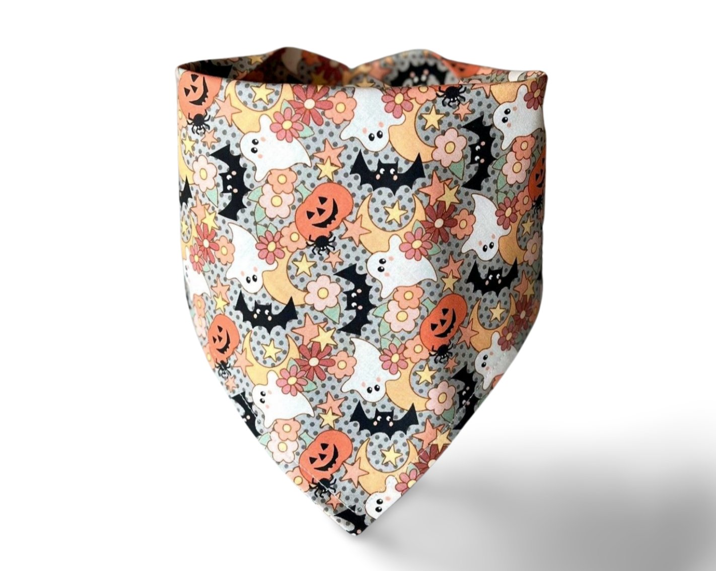 Snap On Halloween Spooky Cuties Dog Bandana - Puppers Bowtique