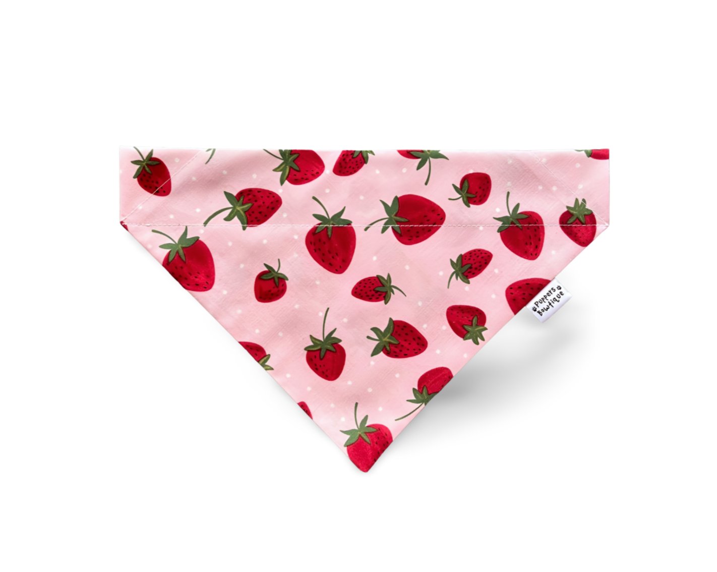 Over the Collar Strawberry Shortcake Dog Bandana - Puppers Bowtique