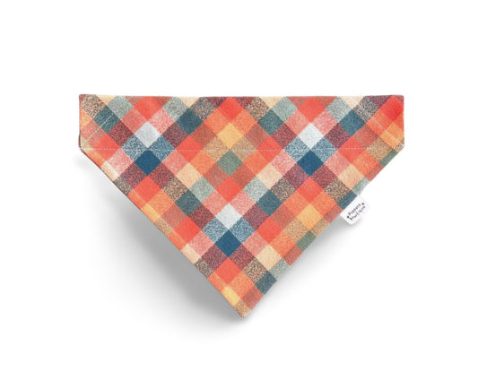 Over the Collar Sundance Plaid Dog Bandana - Puppers Bowtique