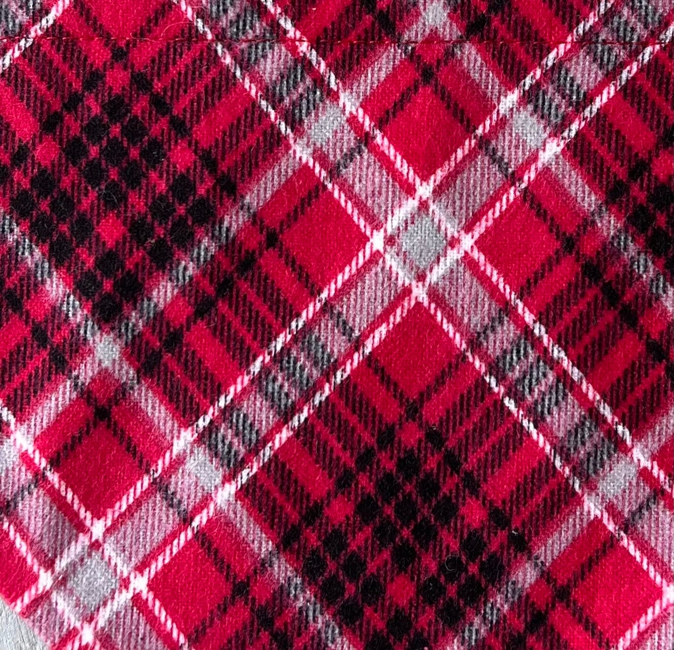 Over the Collar Red Plaid Dog Bandana - Puppers Bowtique