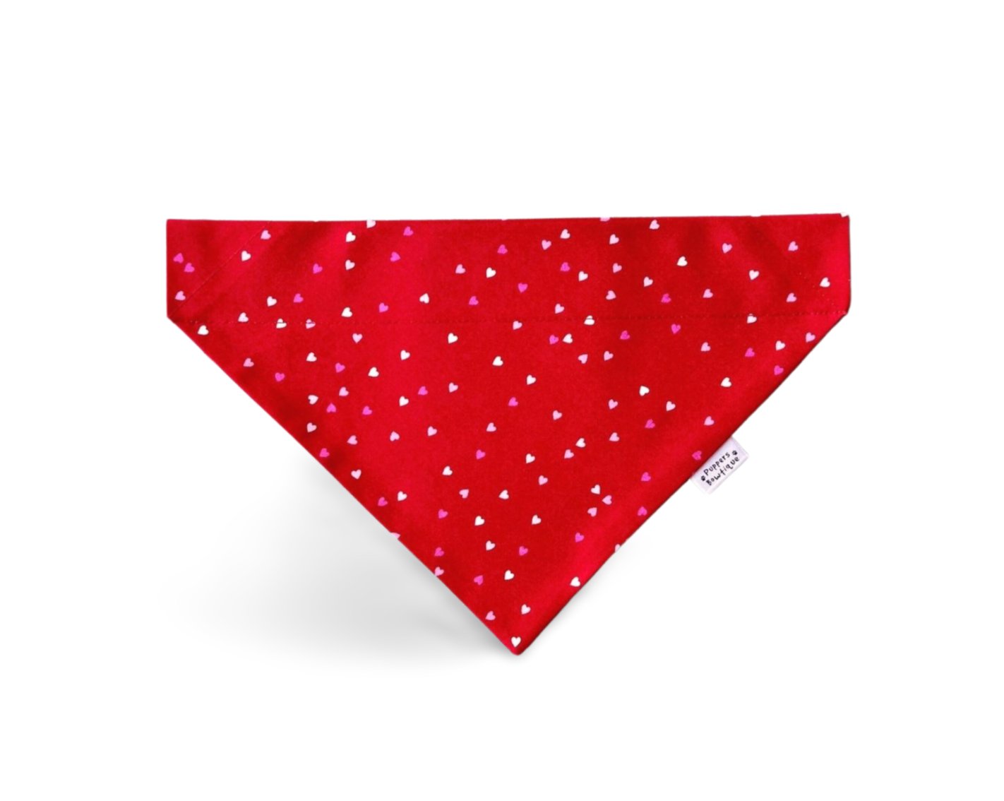 Over the Collar Valentine's Day Tiny Hearts Dog Bandana - Puppers Bowtique