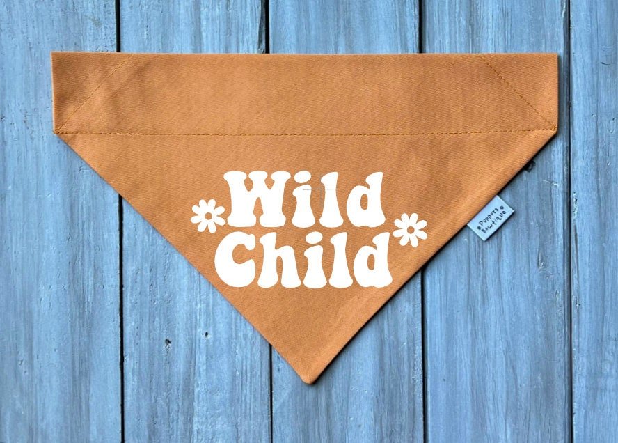Wild Child Dog Bandana - Puppers Bowtique